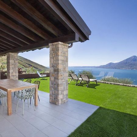 Villa Divina - Apt Icona Con Piscina E Vista Lago Castelletto Di Brenzone Exterior foto